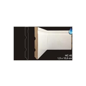RODAPÉ CAVIMAD RETO COM FRISO LARGO 15 x 150 - HC40 3 BARRAS