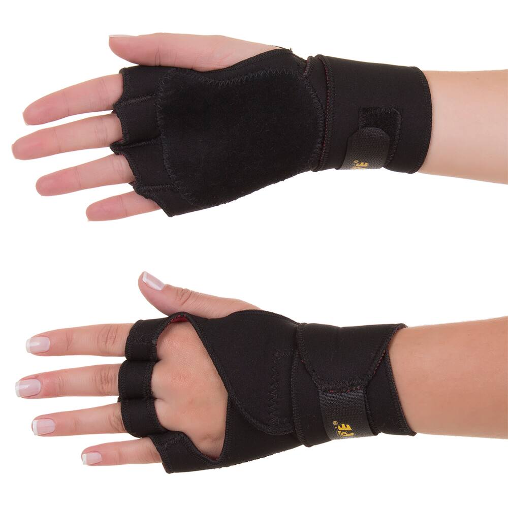Luvas Para Musculação Com Munhequeira Em Neoprene Preto Artipé
