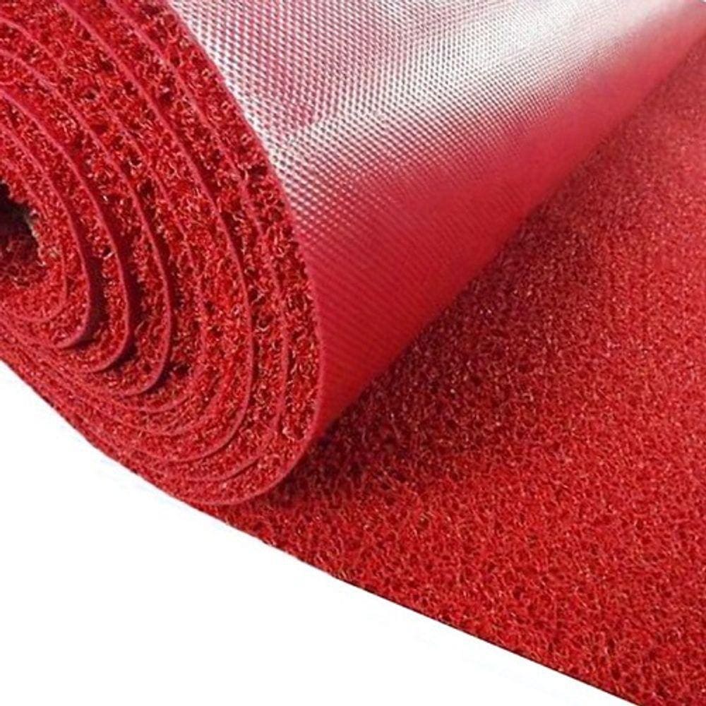 Capacho De Vinil Vermelho Kapazi 1,2X2m