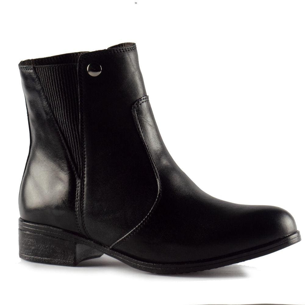Bota Feminina Chelsea Sandro Moscoloni Couro Viviane Black