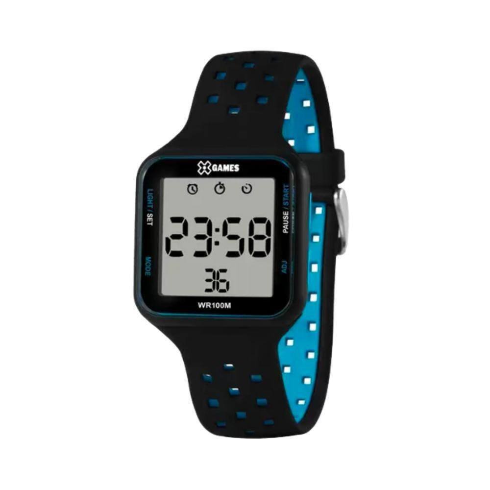 Relógio X-Games Masculino Digital Preto E Azul Xgppd179Wbxda