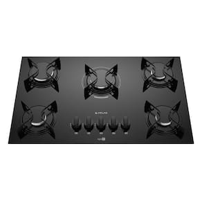 Cooktop 5 Bocas Preto com Mesa de Vidro Atlas Agile Up Bivolt