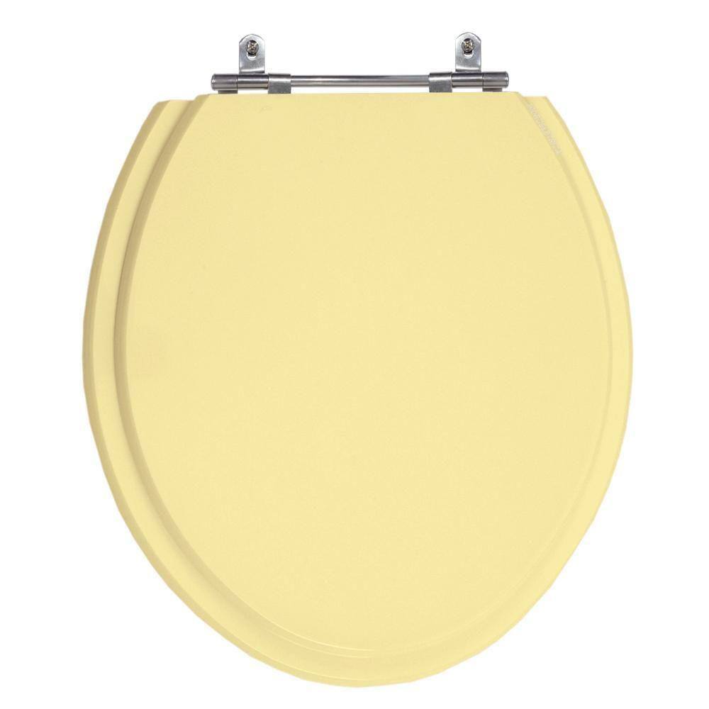 Assento Poliéster Laminado Oval Bege Bacia Todas As Marcas