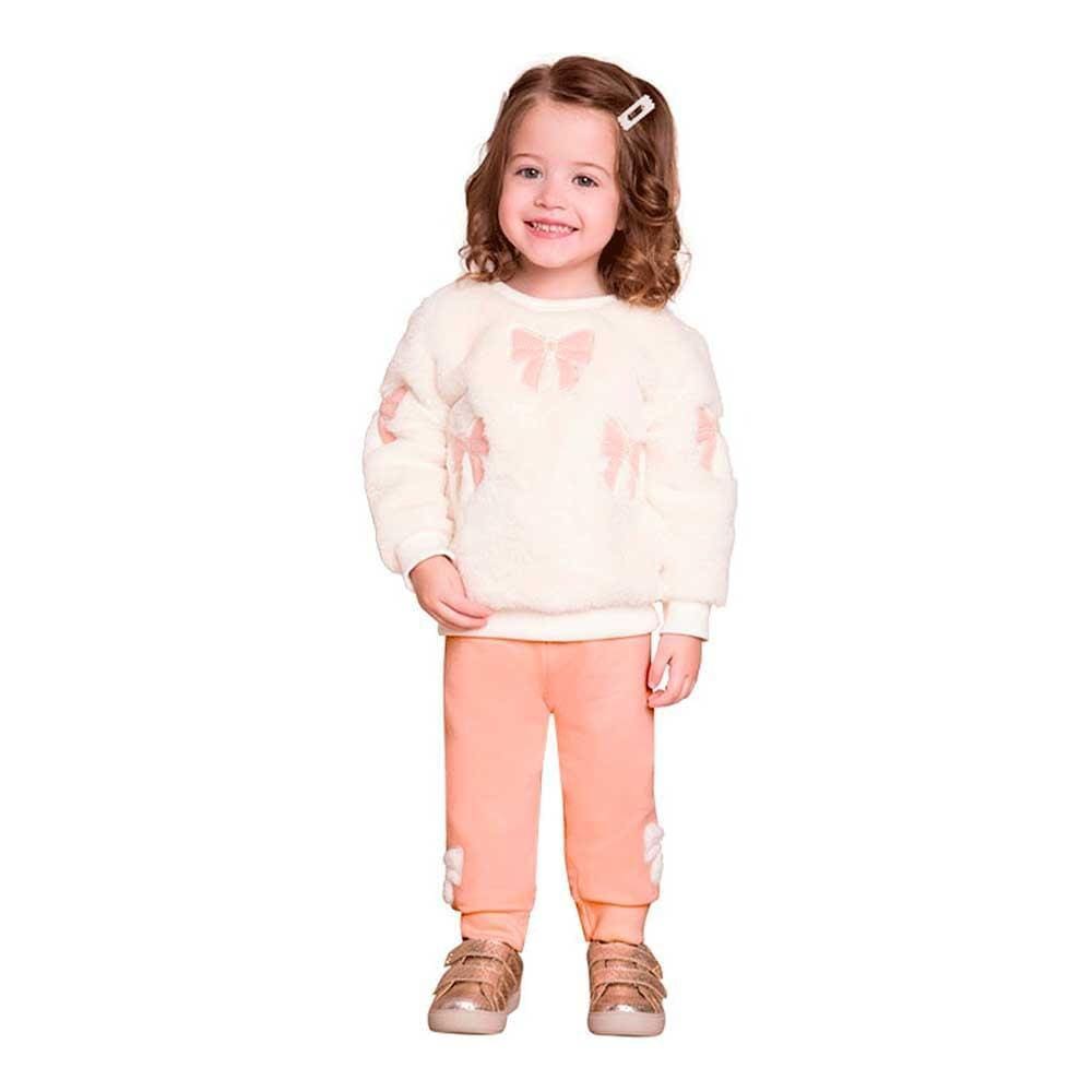 Conjunto Manga Longa Infantil Feminino Laço Milon Ref: 14562 1/3
