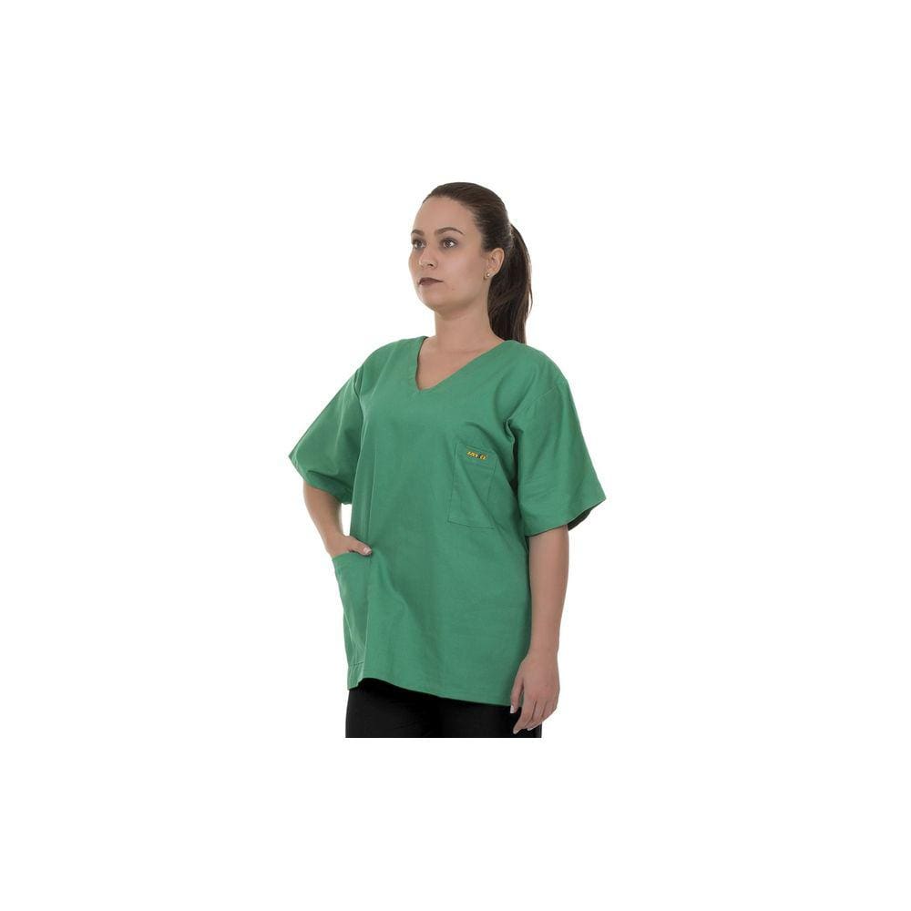 Blusa Pijama Cirúrgico Scrub Verde Bandeira 100% Algodão Unissex Artipé