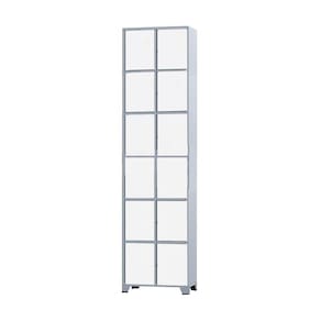 Armário Roupeiro De Aço 12 Portas Para Vestiário Academia Locker Branco