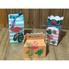 Caixinhas Lembrancinhas Tema Flamingo Tropical: Encante seus Convidados!