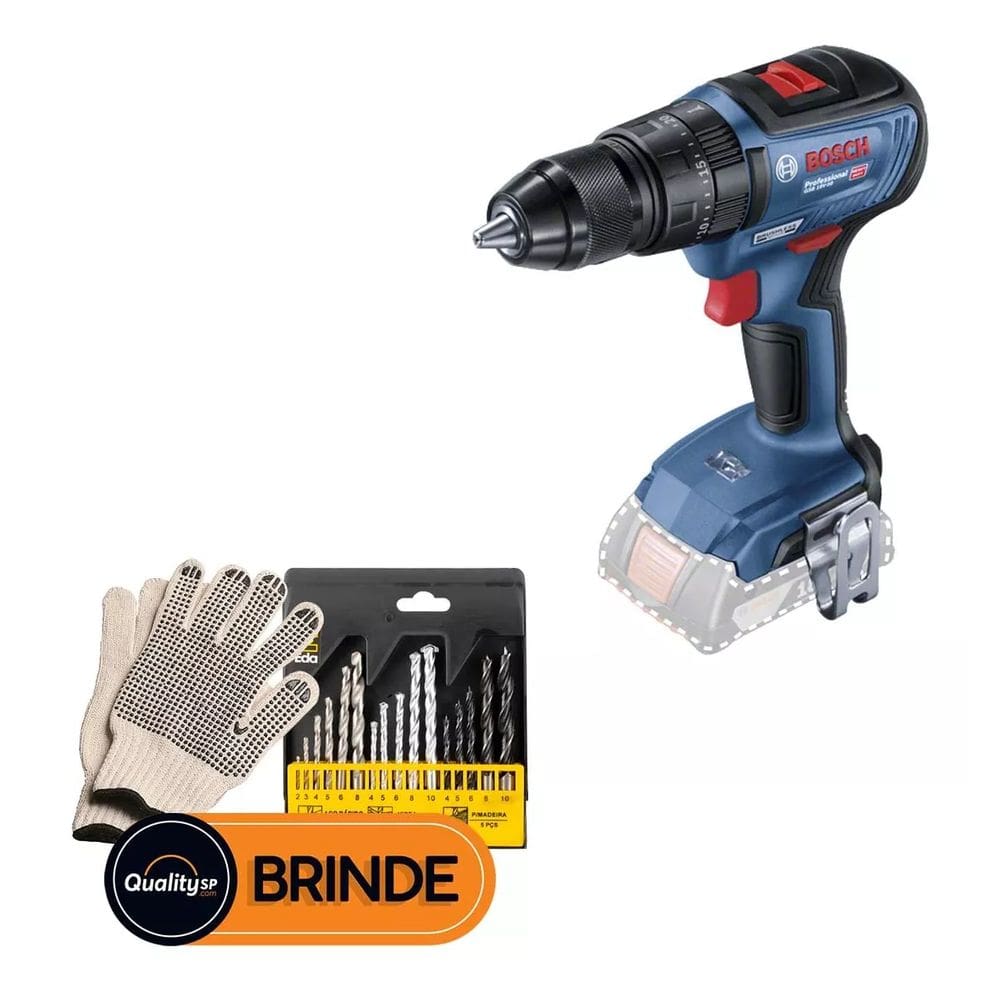 Parafusadeira Furadeira Impacto Profissional Bosch Gsb 50 Brushless 18v Com Acessórios