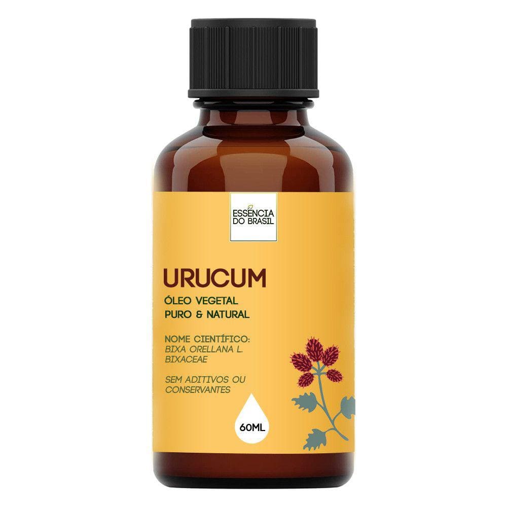 Óleo Vegetal de Urucum - 60ml Puro e Natural
