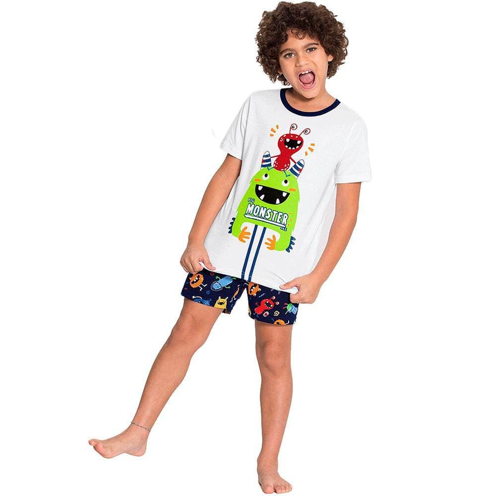 Pijama Infantil Monstrinhos Manga Curta Alakazoo Ref: 19050 1/3