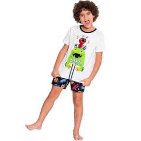 Pijama Infantil Monstrinhos Manga Curta  Alakazoo Ref: 19050  1/3