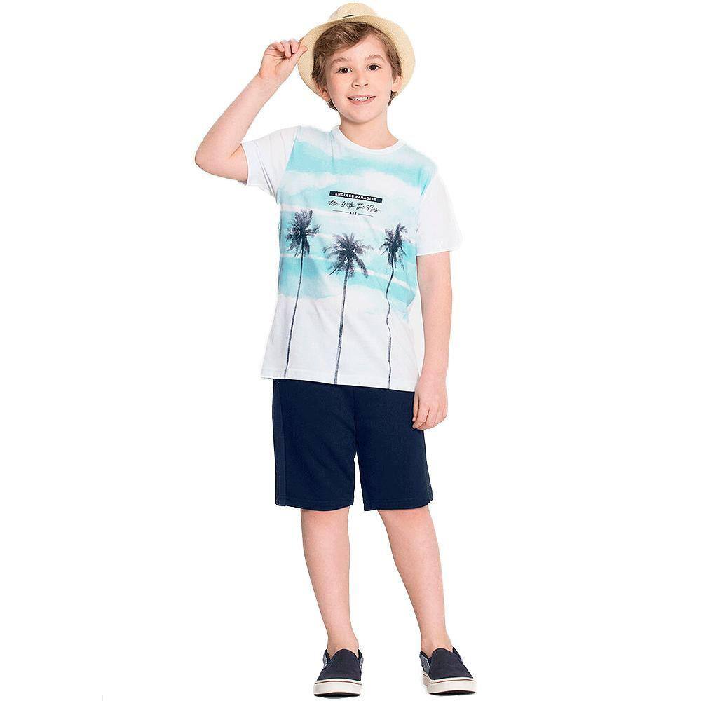 Conjunto Infantil Estampado Manga Curta Alakazoo Ref: 38891 4/10