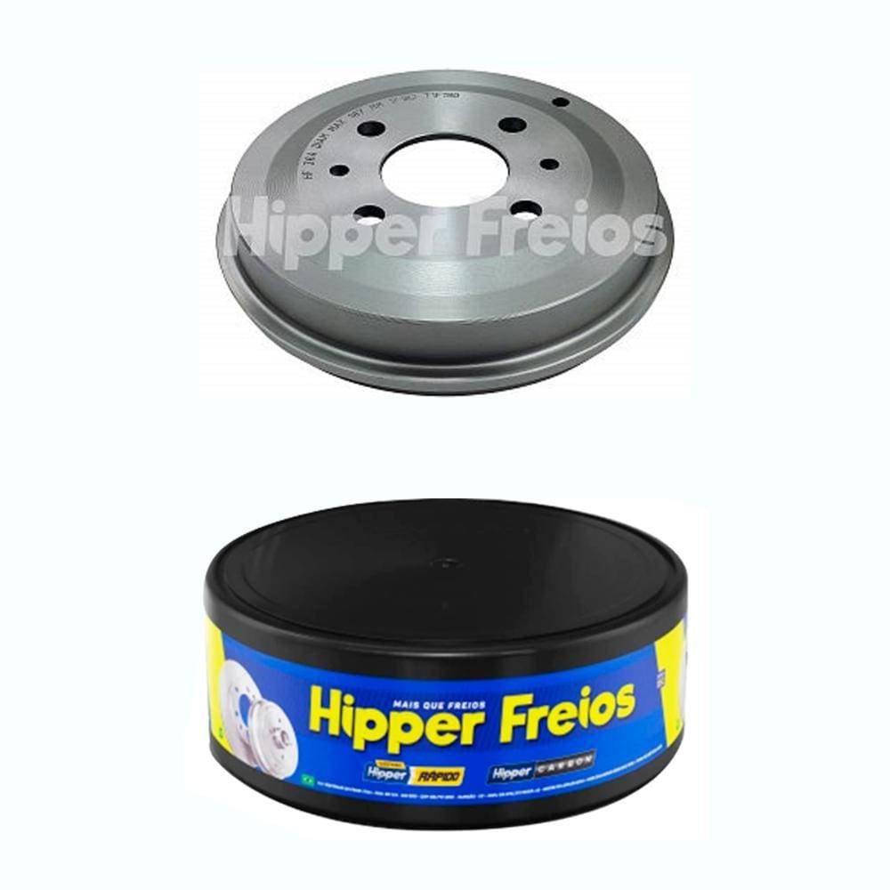 Tambor Freio Traseiro 4 Furos Mobi 2017 a 2020 Hipper HF36A
