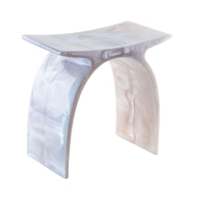 Banqueta Arc Em Resina Madreperola