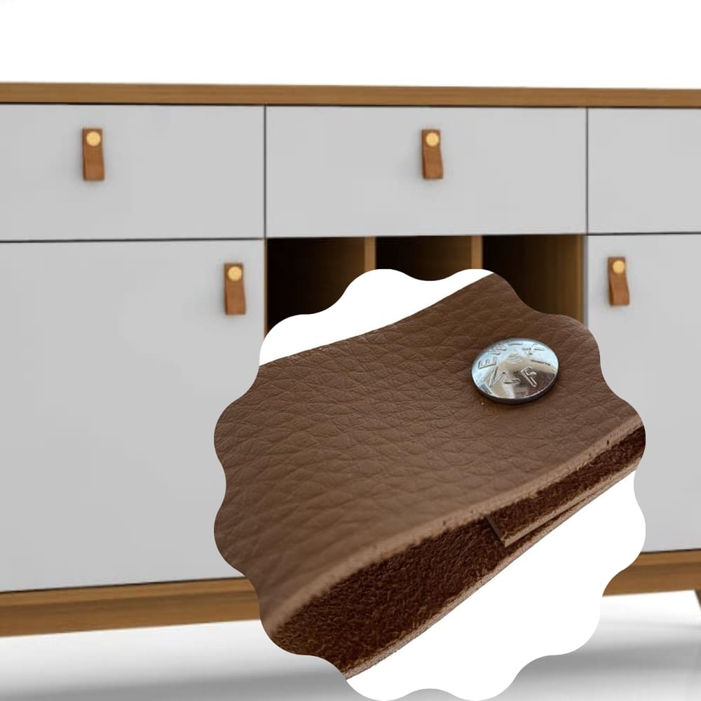 Puxadores Alça New Work Moveis Fixador Zincado Marrom 4Un