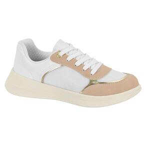 Tênis Feminino Beira Rio Casual com Detalhes Dourados - 4306.101 - Lançamento