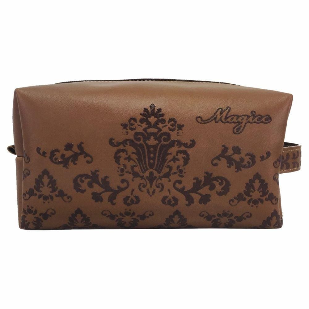 Necessaire Casual Feminina Arabescos Marrom, Magicc