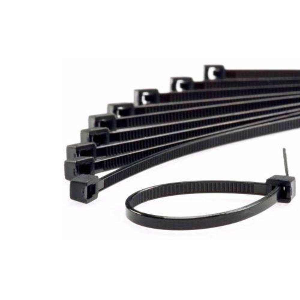Abracadeira De Nylon 2.5 X 100 Mm 100 Un Preta Eda