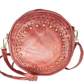 Bolsa feminina transversal tiracolo redonda crossbody luxo