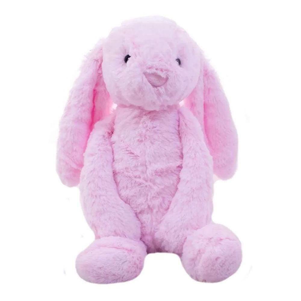 Coelho Rosa Orelhudo Com Peso 40cm - Pelúcia