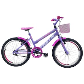 Bicicleta Aro 20 Feminina Infantil Tridal Lilás