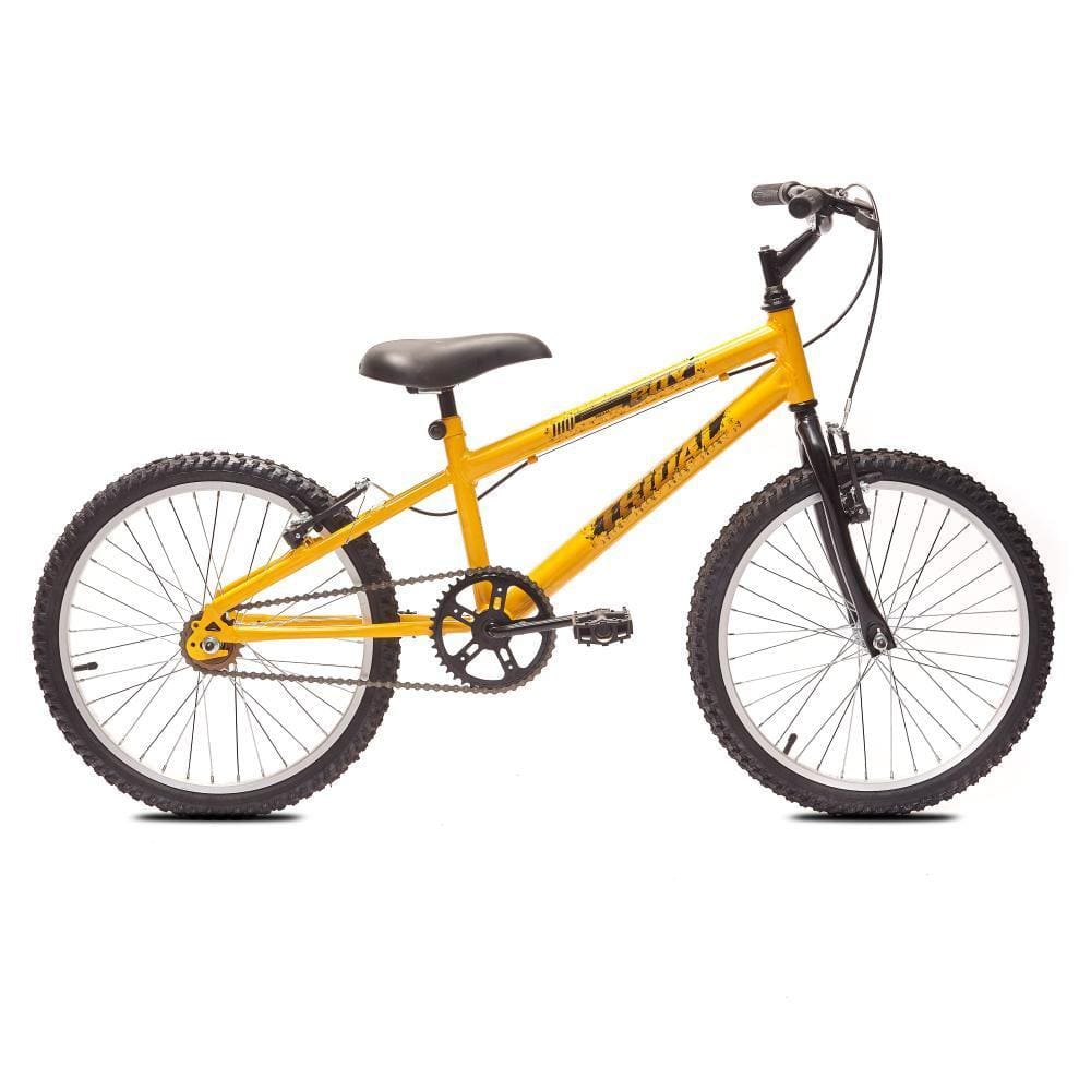 Bicicleta Aro 20 MTB Boy Infantil Tridal Amarelo