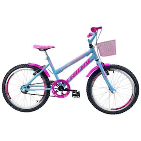 Bicicleta Aro 20 Feminina Infantil Tridal Azul Céu