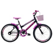 Bicicleta Aro 20 Feminina Infantil Tridal Preta