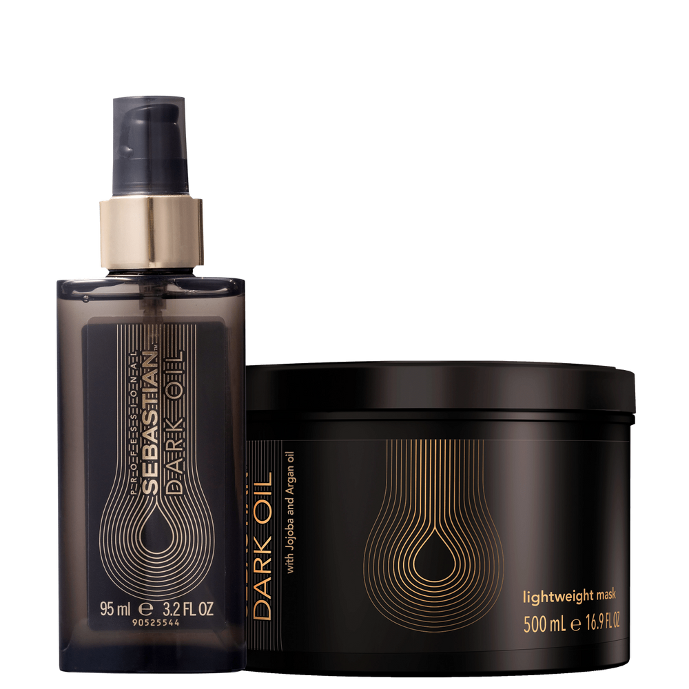 Kit Sebastian Professional Dark Oil Intenso - Óleo Capilar 95ml + Máscara Capilar 500ml