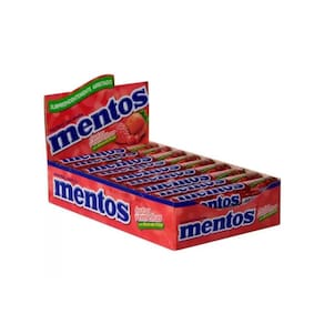 Bala Drops Mentos Stick Frutas Vermelhas 37,5g C/16 Unid