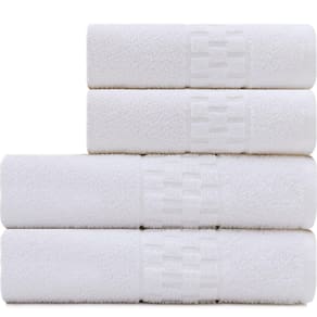 Kit 4 Toalhas Banho e Rosto para Salão de Beleza SPA Hotel Academia - Emcompre