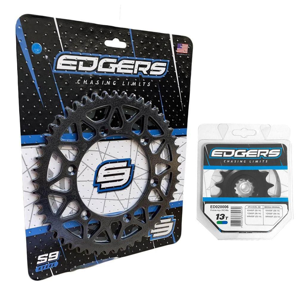 Kit Relação Coroa Pinhão Edgers Kxf 450 Klx 450 Kx 450 Xc