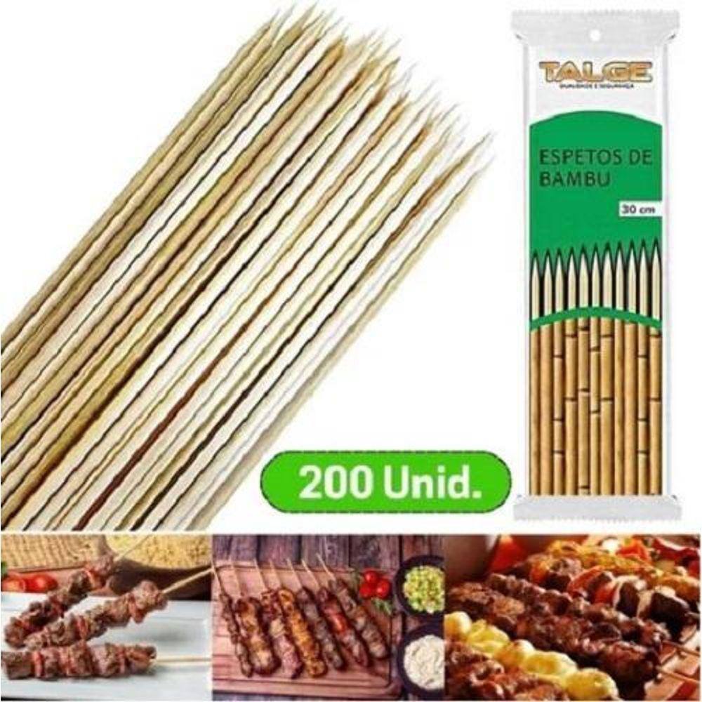 Espetos de Bambu 25cm - Talge