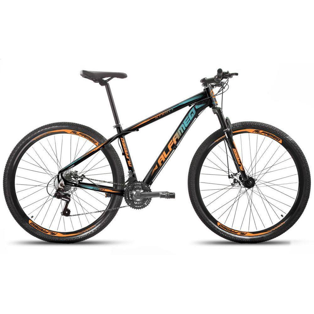 Bicicleta Alfameq Stroll Aro 29 Susp. Dianteira 24 Marchas - Laranja/preto