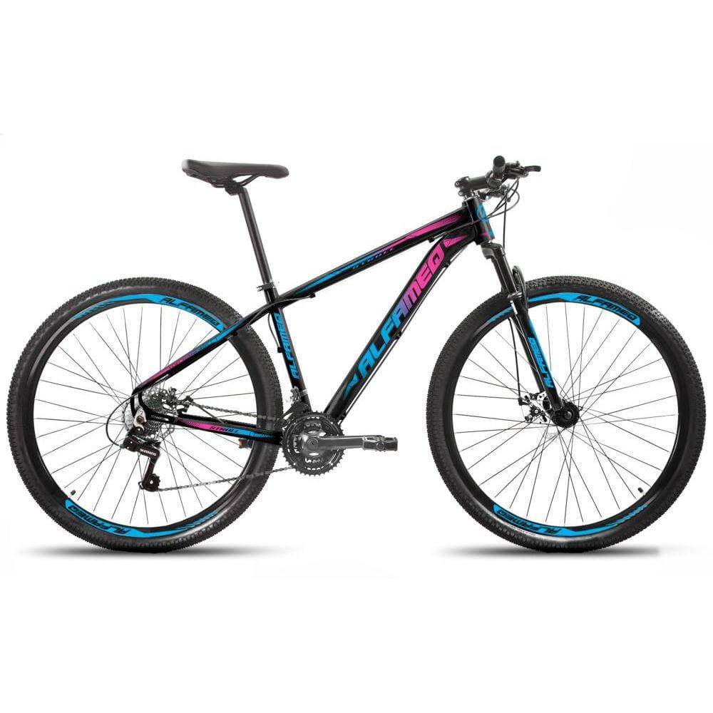 Bicicleta Alfameq Stroll Disc T21 Aro 29 Susp. Dianteira 24 Marchas - Azul