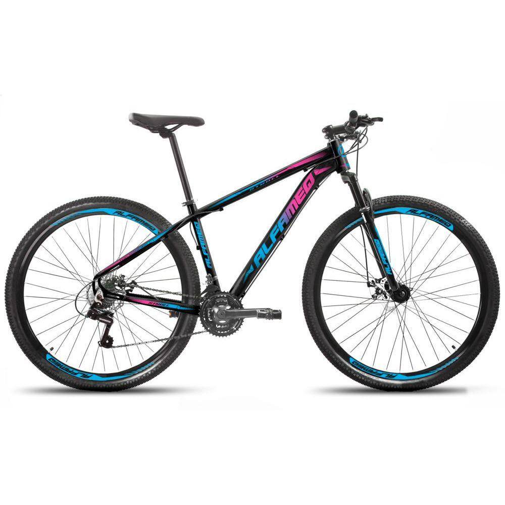 Bicicleta Alfameq Stroll Disc T19 Aro 29 Susp. Dianteira 24 Marchas - Azul