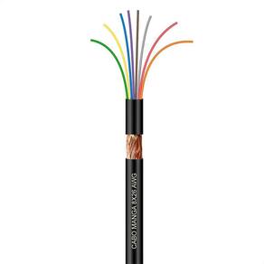 Cabo Manga 8X26 Awg - Com Blindagem Preto - 20 Metros