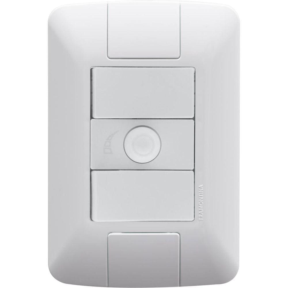 Conjunto 4X2 Variador Dimmer Ventilador Bivolt Tramontina
