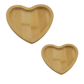 Conjunto 2 Travessas Coração Bambu Class Home