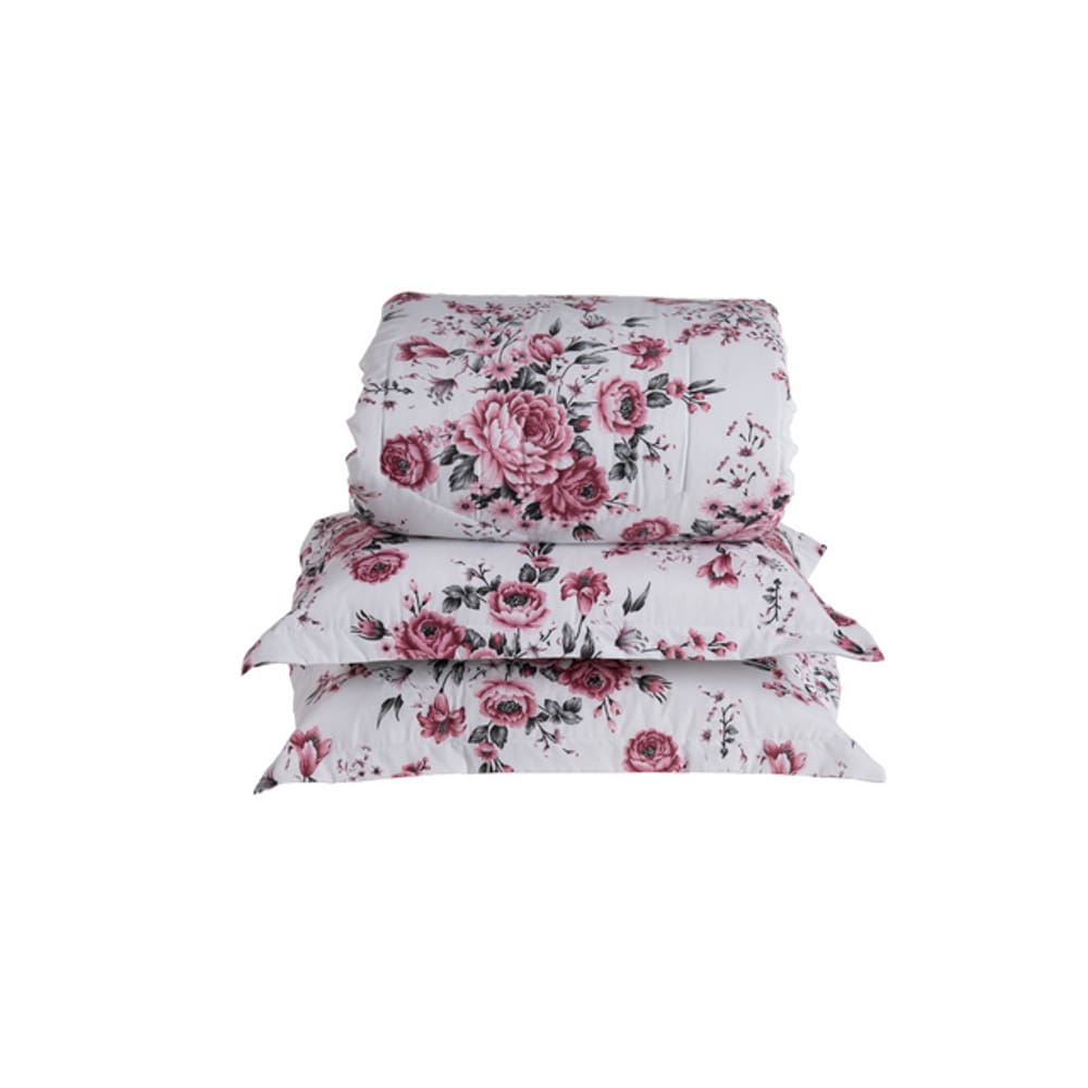 Edredom Supreme Estampado Queen Kit 3 Pçs