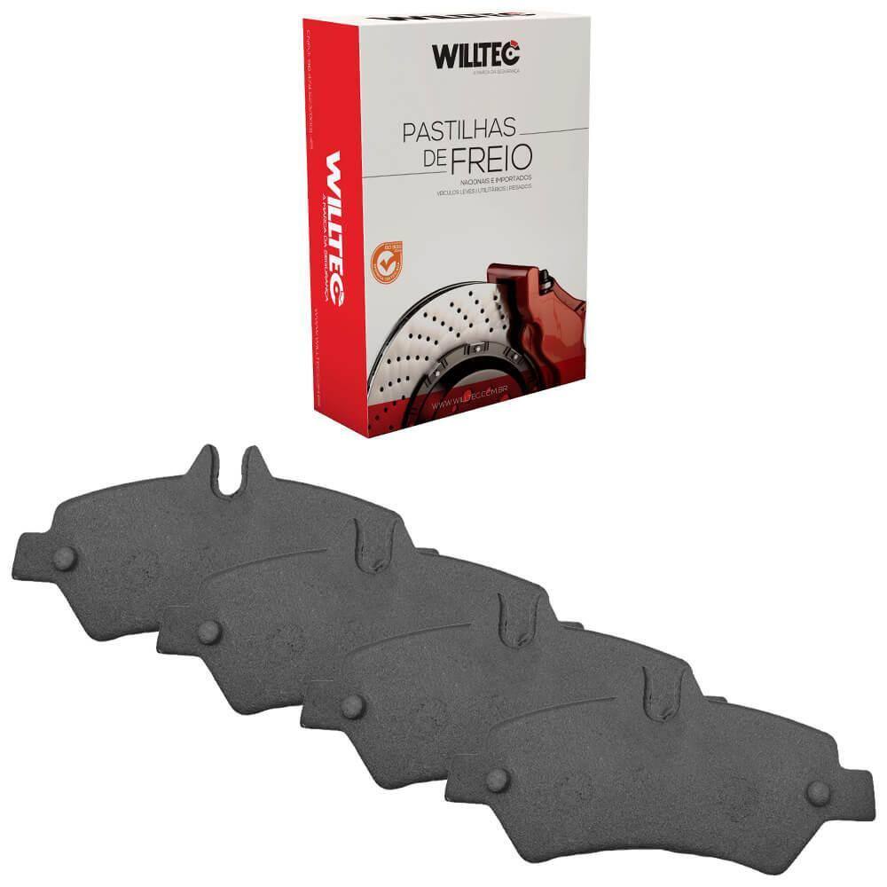 Kit Pastilha Freio Traseira MB Sprinter 311 415 2012 a 2019 Willtec PW207