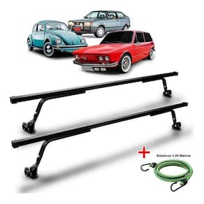 Rack Teto + 2 Elasticos Universal Carros Antigos Com Calha