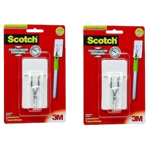 Kit 5 Gancho Adesivo Scotch 3M Utensílios Suporta Ate 3,5Kg