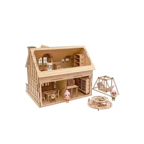 Kit Casa Bonecas Com 29 Moveis Decorativa Bia Natural Darama