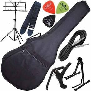Kit Capa Bag Acolchoada Violão Multi Acessórios + Suporte