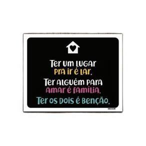 Kit 5 Placas Ter Um Lugar Pra Ir Lar Alguém Amar Família