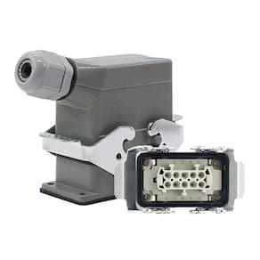 Tomada Multipolar 10 Polos + Terra 16A 500V / Macho E Fêmea