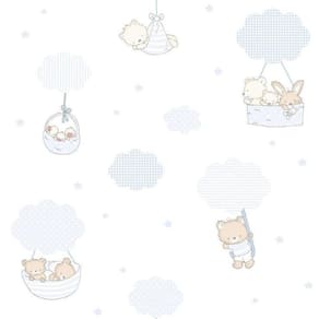 Papel De Parede Treboli Balões Azul 5801 - Rolo: 10M X 0,53M