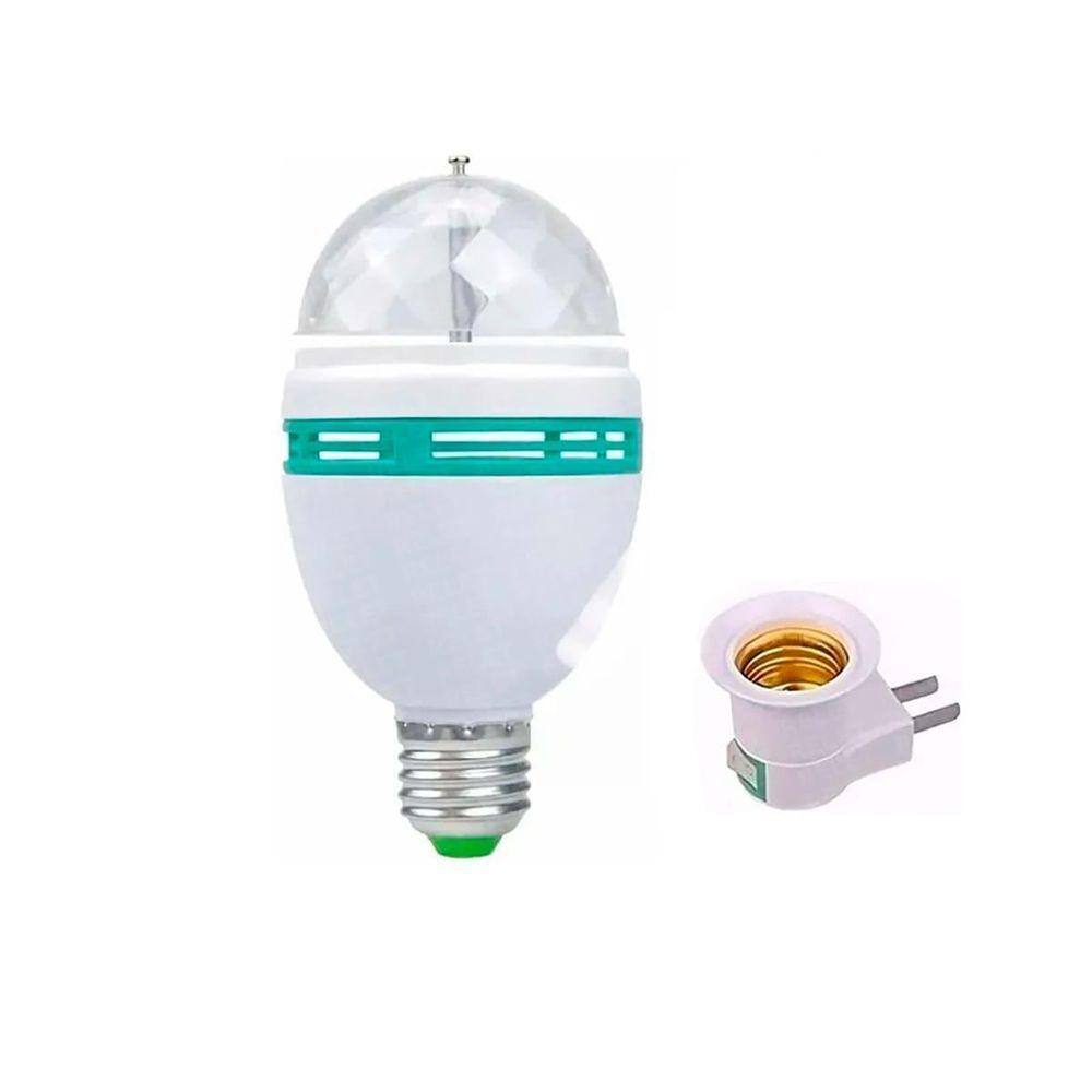 Lâmpada Giratória Led Colorida Para Balada/Eventos