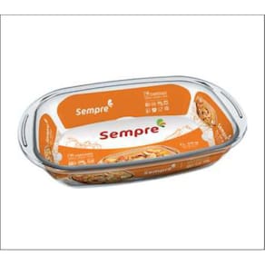 Forma Assadeiras De Vidro Forno Retangular 3Lts Marinex 03